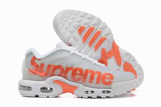 Cheap Nike Air Max Plus Drift Grey White Orange Letter TN Men's Shoes-268